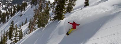 Slashing in the high country on the 140 Slasher DirectionalSLASH Boards