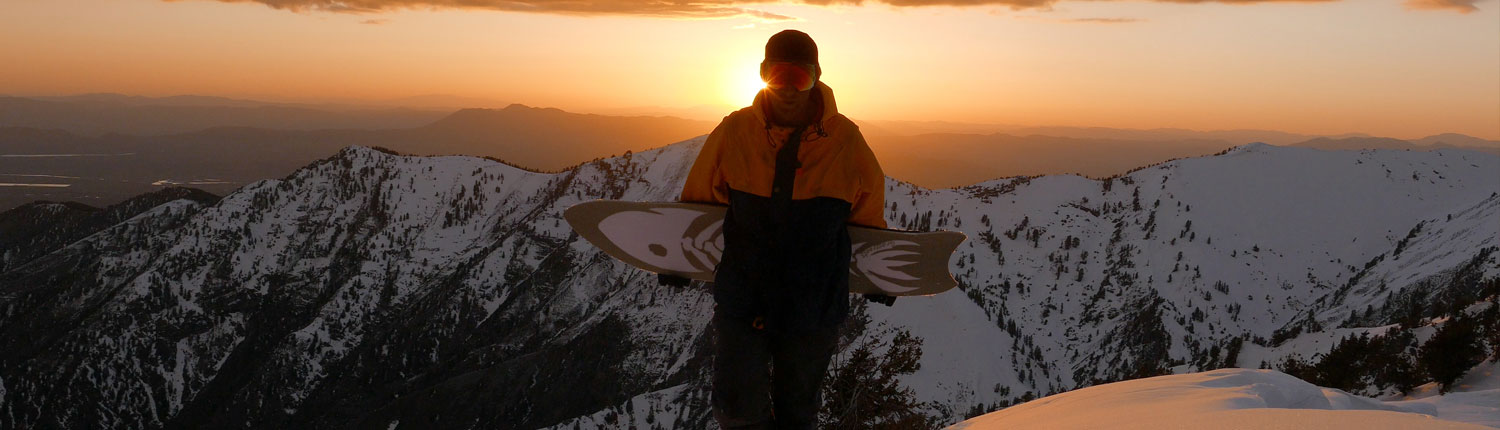 Jeremy Jensen powsurfing sunset