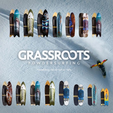 Powsurf Shop graphic - Grassroots Powsurfing