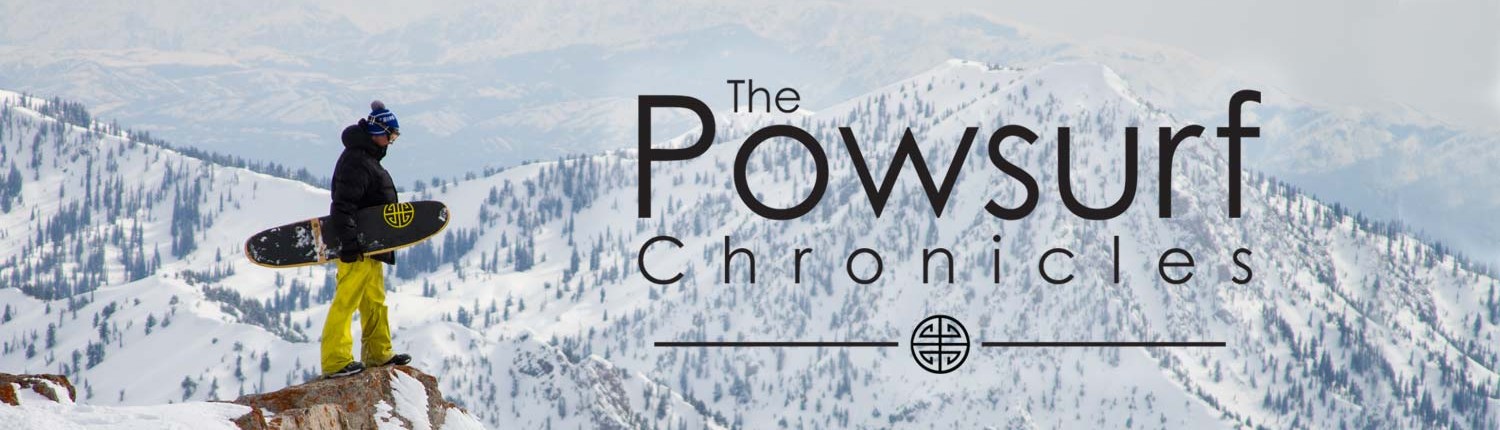 Powsurf Chronicles Video Series about powsurfing, truly surfing snow.