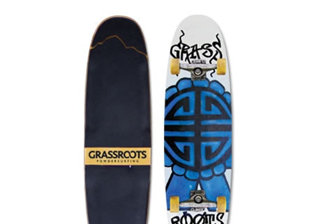 Grassroots Powder Skate 120cm Twin designed for consistent riding forward and backwards and opening up the doors for freestyle progression.