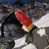 Jeremy Jensen hiking a couloir with his Grassroots Powsurfer and help from Verts, the lightest and most efficient backcountry ascent tool.