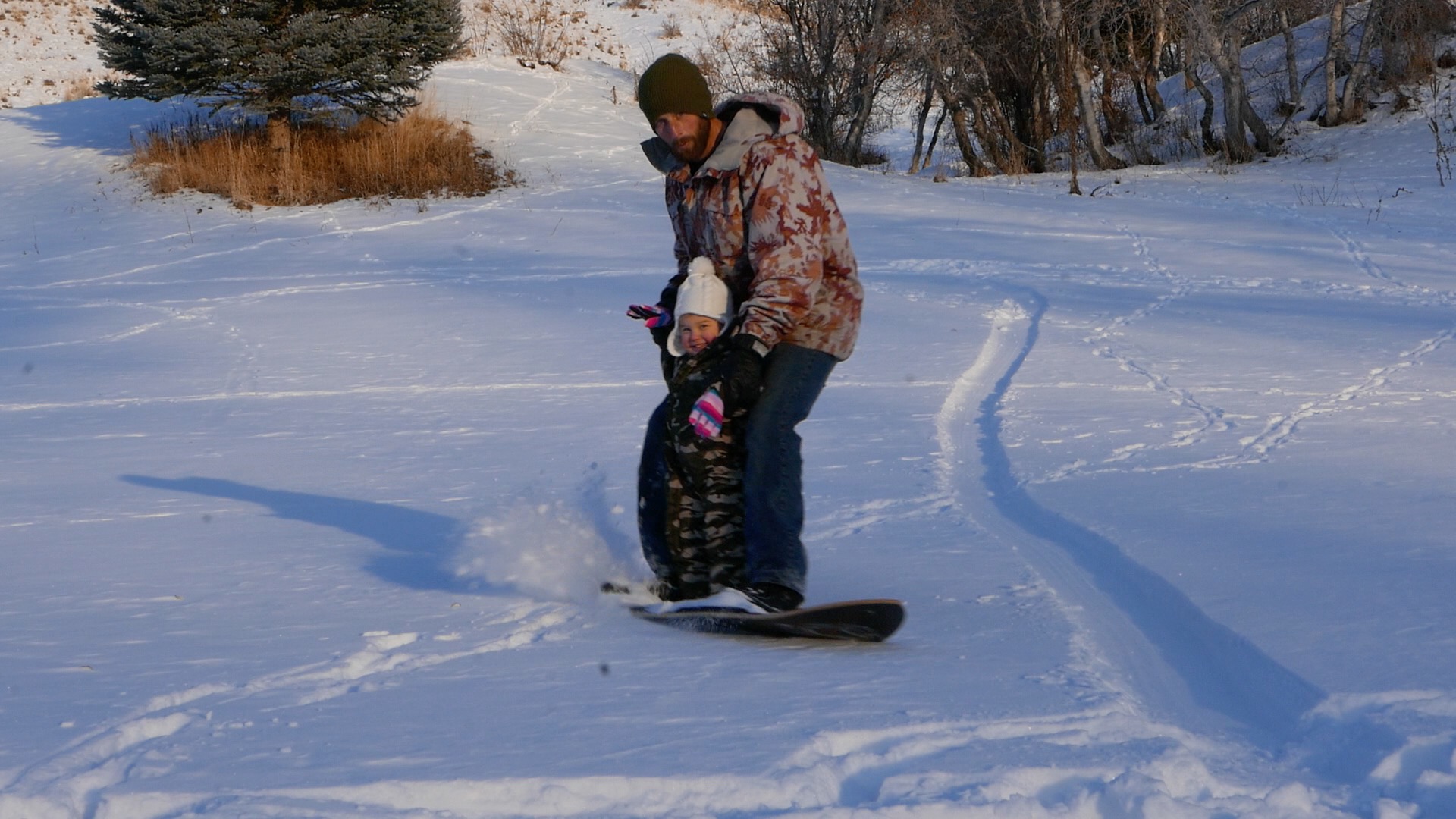 Daddy Daughter Powsurf