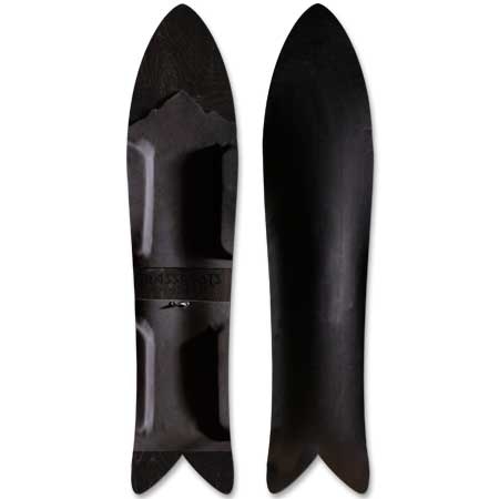 Megalodon 150cm 3D - Black on Black Powsurfer