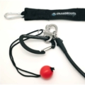 Powsurf Leash with Quick Release Black USA Made Close up