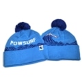 Grassroots Katagawa Pom Beanie with sewn tag - Front and back view