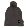Grey Grassroots Pom Beanies