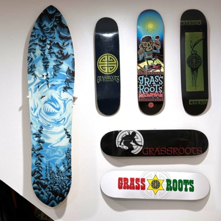 WallMount_Vertical-VisionGraphic with Skateboards