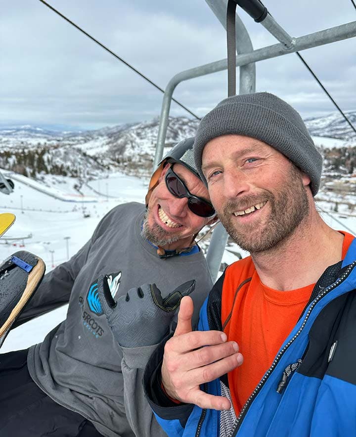 Nathan Ginn and Jeremy Jensen at Howelson Hill