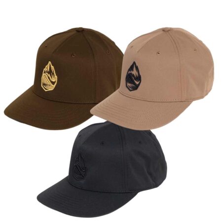 Drop 3D Logo 5 Panel Curved Bill Snapback Hat Colors