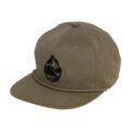 Side view Loden - Grassroots Powsurf Drop 3D Logo - 5 Panel Flat Bill Snapback Hat