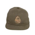 Front View Loden with Gold Grassroots Powsurf Drop 3D Embroidered Logo Hat